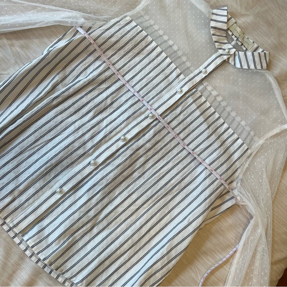 Anthropologie FrenchMauve Striped Buttondown, NEW - Picture 13 of 15